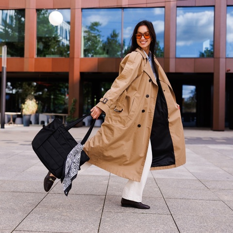 Torba do wózka szpitala dla mamy i dziecka do samolotu Babyono Cami czarna