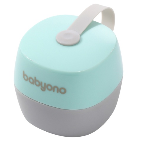 Etui na smoczek BabyOno pojemnik uniwersalny na spacer zamykany miętowy