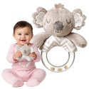 Miś grzechotka dla niemowląt zabawka sensoryczna pluszak Babyono Koala Coco