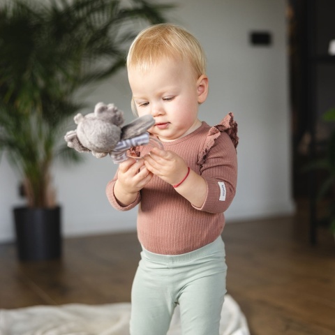 Miś grzechotka dla niemowląt zabawka sensoryczna pluszak Babyono Koala Coco