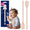 Łyżeczka Lovi pierwsza do karmienia dla niemowląt do nauki 2 szt. beżowa
