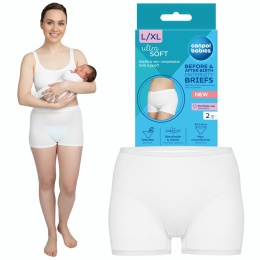 Majtki poporodowe dla kobiet w ciąży Canpol wielorazowe oddychające L/XL 2x