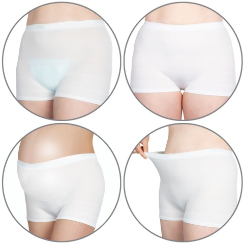 Majtki poporodowe dla kobiet w ciąży Canpol wielorazowe oddychające L/XL 2x