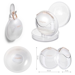 Muszle laktacyjne kolektor mleka BabyOno zbieracz mleka silikon 2 szt. etui