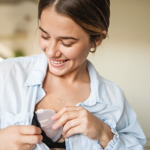 Muszle laktacyjne kolektor mleka BabyOno zbieracz mleka silikon 2 szt. etui
