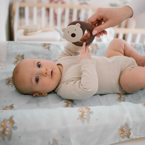 Pieluchy bambusowe Babyono pieluszki 70x70 antybakteryjne miękkie x3 zieleń