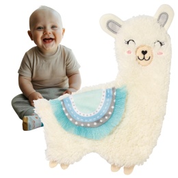 Przytulanka pluszowa sensoryczna szeleścik Babyono miękka Lama Lulu zielona