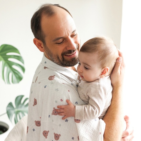 Pieluchy muślinowe Babyono pieluszki 70x70 antybakteryjne miękkie x3 dusty