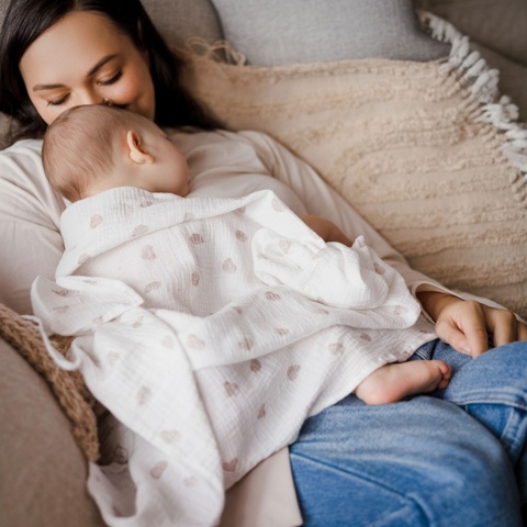 Pieluchy muślinowe Babyono pieluszki 70x70 antybakteryjne miękkie x3 beż