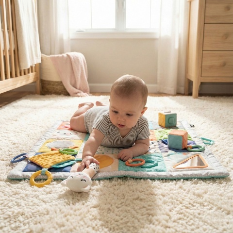 Pluszak przytulanka piszczek kotek Bocioland zabawka sensoryczna edukacyjna