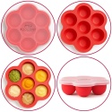 Pojemnik na żywność silikonowy do mrożenia posiłków dla dzieci 7 x 65 ml
