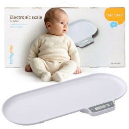 Waga elektroniczna dla niemowląt Babyono bardzo dokładna biała do 30 kg