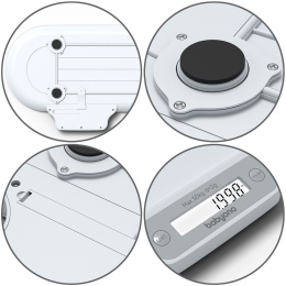 Waga elektroniczna dla niemowląt Babyono bardzo dokładna biała do 30 kg