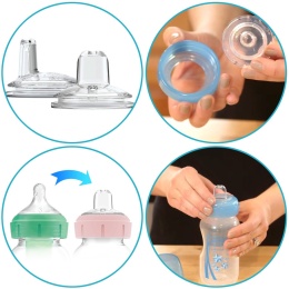 Dr Browns ustnik niekapek do samodzielnego picia szeroka butelka 6+ 2pak