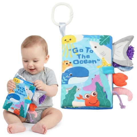 Książeczka sensoryczna BabyOno kolorowa wystające elementy Go To The Ocean