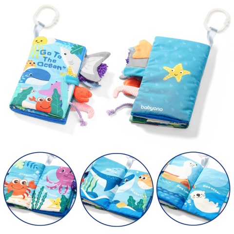 Książeczka sensoryczna BabyOno kolorowa wystające elementy Go To The Ocean