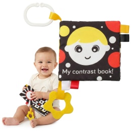 Książeczka sensoryczna Babyono kontrastowa z gryzakiem My Contrast Book
