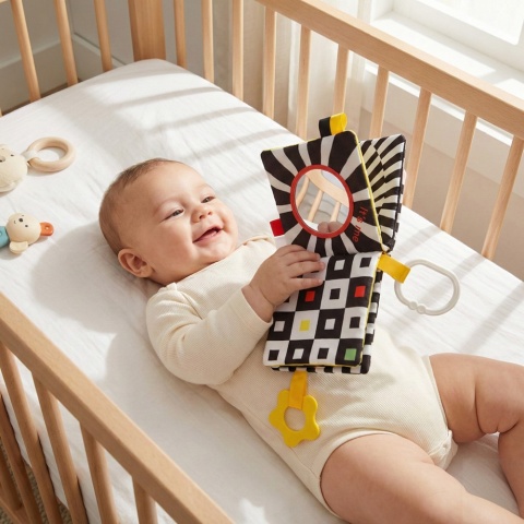 Książeczka sensoryczna Babyono kontrastowa z gryzakiem My Contrast Book