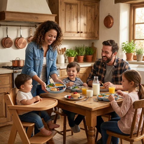Talerzyk z przyssawką silikonowy 3 komorowy dla dzieci Bocioland popielaty