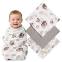 Pieluchy muślinowe Babyono 70x70 miękkie hipoalergiczne bawełna 3 szt koala