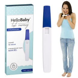 Test ciążowy HelloBaby strumieniowy dokładność 98% wynik po 3 minutach