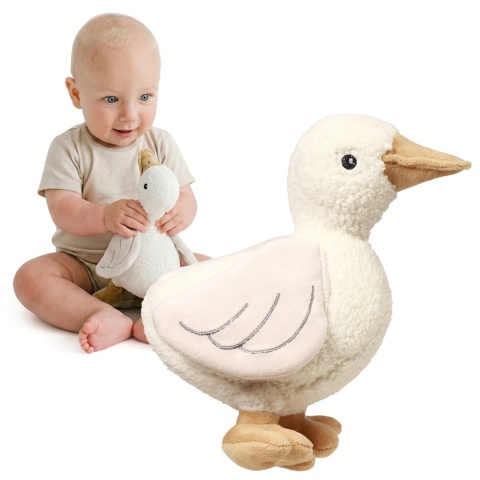 Przytulanka pluszowa sensoryczna grzechotka Babyono miękka Gąska Zoe