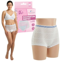 Majtki poporodowe Bocioland wielorazowe bezszwowe 85-90 cm M 2pak
