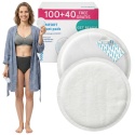 Wkładki laktacyjne Babyono Comfort średnica 11 cm 100 szt. +40 gratis białe