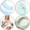 Wkładki laktacyjne Babyono Comfort średnica 11 cm 50 szt. +20 gratis białe