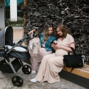 Torba do wózka szpitala dla mamy i dziecka do samolotu Babyono Carmen czerń