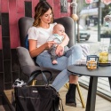 Torba podróżna do szpitala dla mamy do samolotu Babyono Coco na ramię czerń