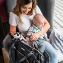 Torba podróżna do szpitala dla mamy do samolotu Babyono Coco na ramię czerń