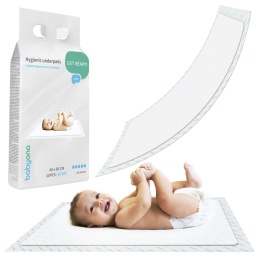 Podkłady higieniczne do przewijania Babyono w płatach 40x60 10 sztuk